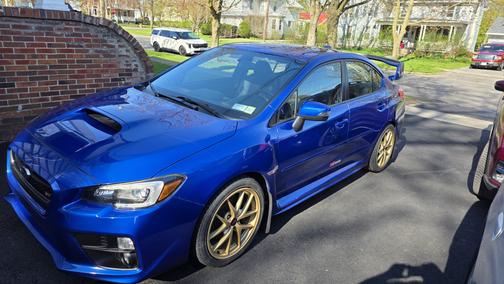 Blue 2015 Subaru WRX STI Launch Edition