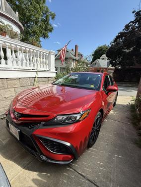 Red 2021 Toyota Camry SE