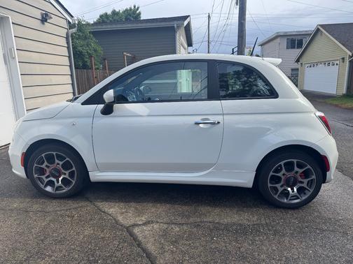 White 2012 FIAT 500 Sport
