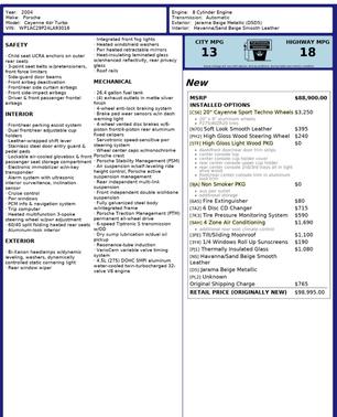 2004 Porsche Cayenne Cayenne Turbo