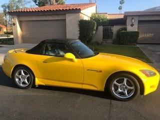 Yellow 2001 Honda S2000 Base