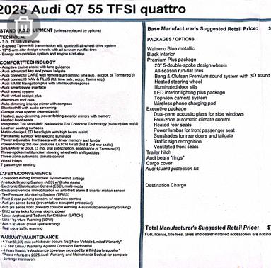 2025 Audi Q7 55 Premium Plus