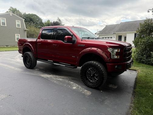 Red 2016 Ford F-150 Lariat