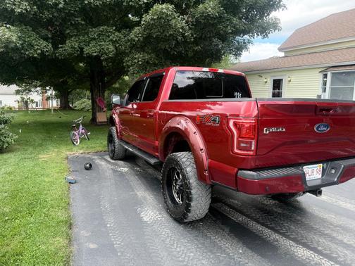 Red 2016 Ford F-150 Lariat