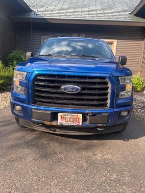 Blue 2017 Ford F-150 XLT