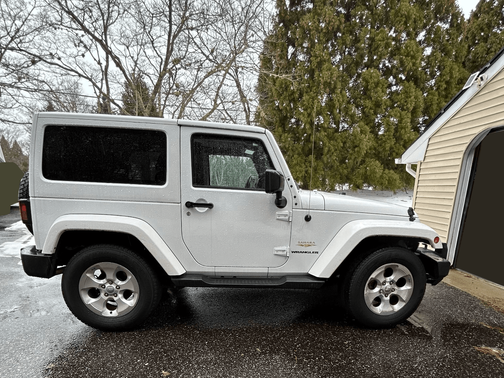White 2015 Jeep Wrangler Sahara