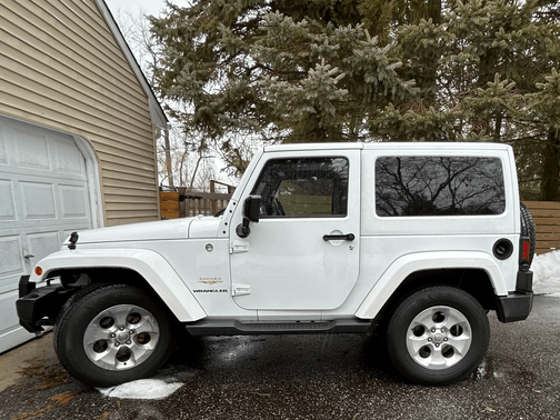 White 2015 Jeep Wrangler Sahara