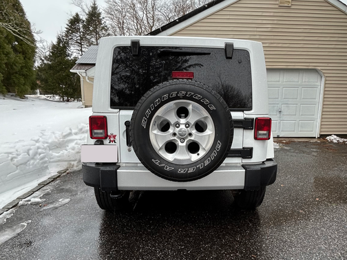 White 2015 Jeep Wrangler Sahara