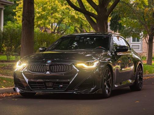 Black 2025 BMW M240 i xDrive