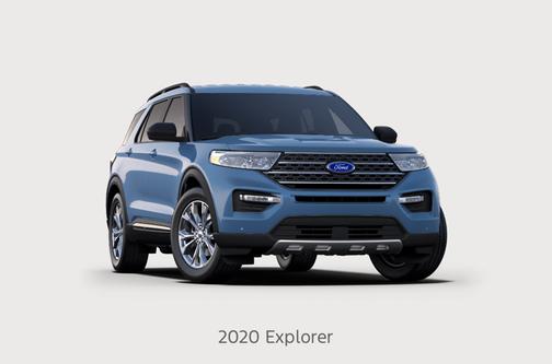 Blue 2020 Ford Explorer XLT