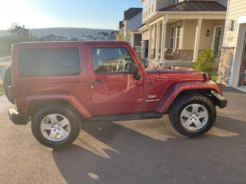 Red 2011 Jeep Wrangler Sahara