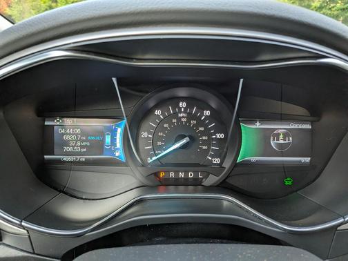 White 2014 Ford Fusion Hybrid S