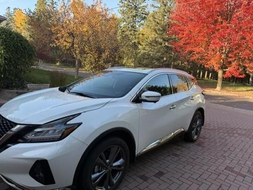 White 2021 Nissan Murano Platinum