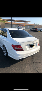 White 2014 Mercedes-Benz C-Class C 250 Sport