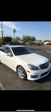 White 2014 Mercedes-Benz C-Class C 250 Sport