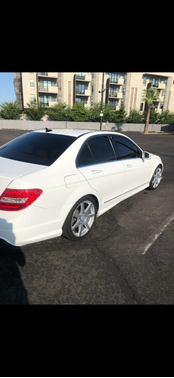 White 2014 Mercedes-Benz C-Class C 250 Sport
