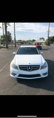 White 2014 Mercedes-Benz C-Class C 250 Sport