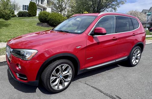 Red 2017 BMW X3 xDrive28i