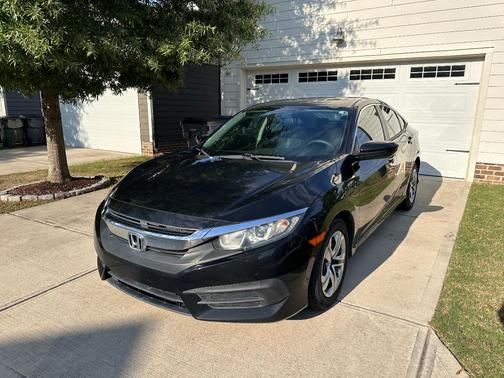 Black 2017 Honda Civic LX