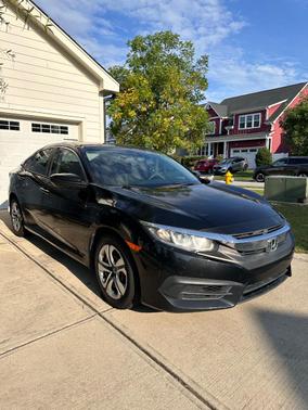 Black 2017 Honda Civic LX