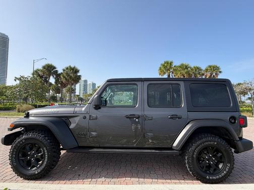 Gray 2021 Jeep Wrangler Unlimited Willys