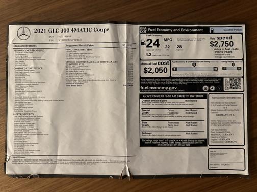 2021 Mercedes-Benz GLC 300 4MATIC Coupe