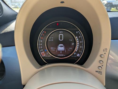 Blue 2015 FIAT 500 Sport