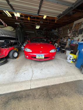 Red 2002 Mazda MX-5 Miata Base