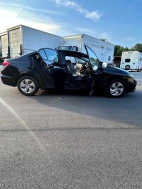 Black 2014 Honda Civic LX
