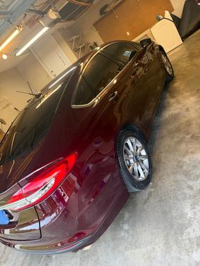 Red 2017 Ford Fusion SE
