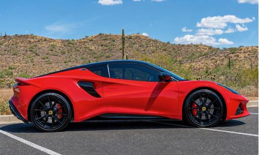 Red 2024 Lotus Emira First Edition