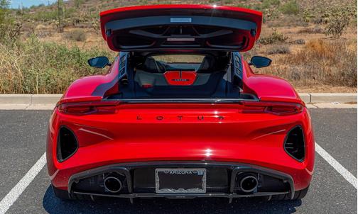 Red 2024 Lotus Emira First Edition