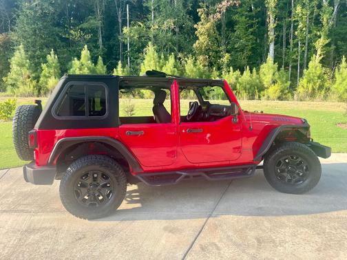 Red 2015 Jeep Wrangler Unlimited Willys Wheeler