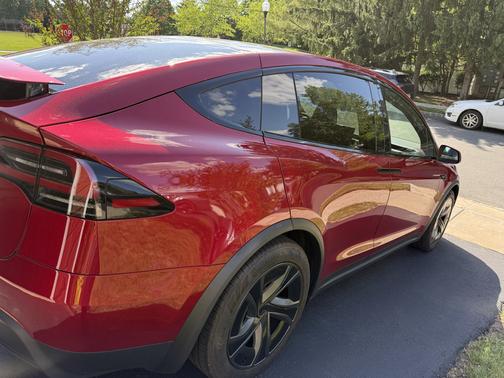 Red 2026 Tesla Model X AWD