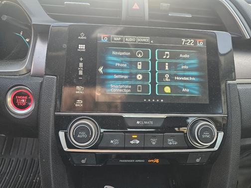 Red 2016 Honda Civic Touring