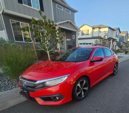 Red 2016 Honda Civic Touring