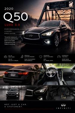 Brown 2020 INFINITI Q50 3.0t LUXE