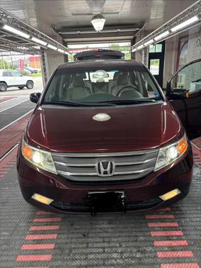 Red 2012 Honda Odyssey Touring Elite