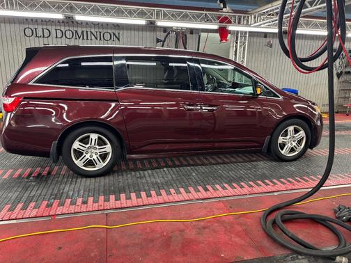 Red 2012 Honda Odyssey Touring Elite