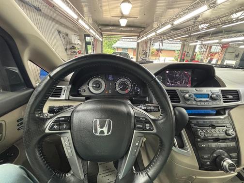 Red 2012 Honda Odyssey Touring Elite