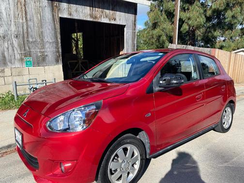 Red 2015 Mitsubishi Mirage ES