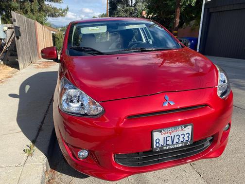 Red 2015 Mitsubishi Mirage ES