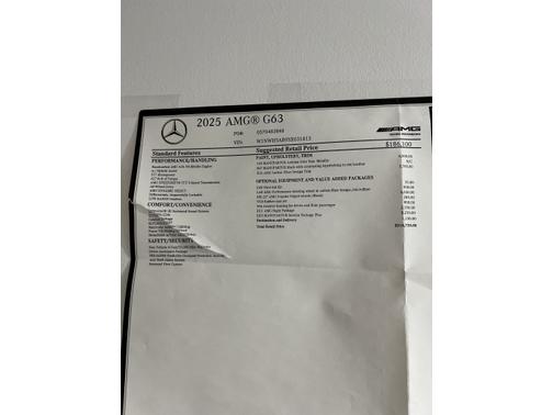 2025 Mercedes-Benz AMG G 63 4MATIC