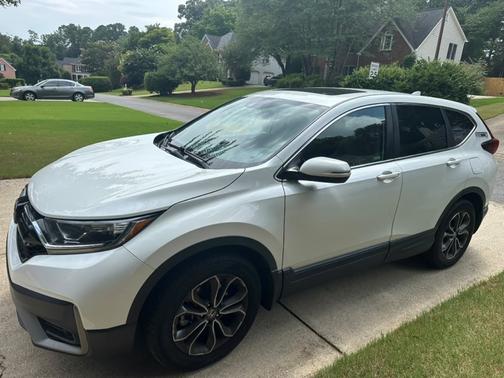 White 2020 Honda CR-V EX-L