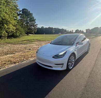White 2020 Tesla Model 3 Long Range
