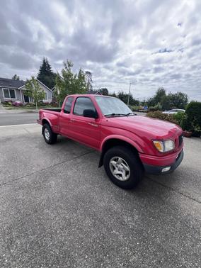 Red 2001 Toyota Tacoma PreRunner Xtracab