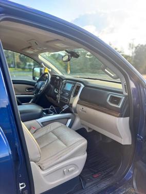 Blue 2017 Nissan Titan XD SL