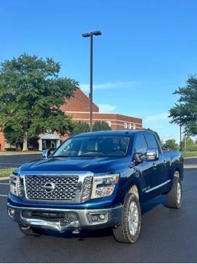 Blue 2017 Nissan Titan XD SL