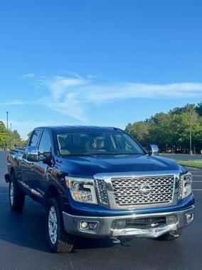 Blue 2017 Nissan Titan XD SL