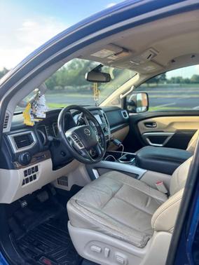Blue 2017 Nissan Titan XD SL